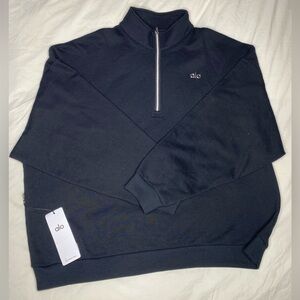 ALO Yoga Men’s Black Quarter-Zip Sweatshirt XXL 2XL